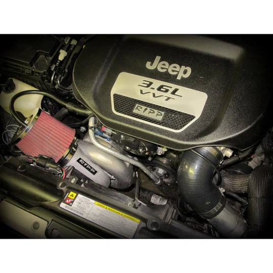 RIPP Superchargers 1214JK36SDS-M Supercharger Kit with Intercooler for 12-14 Jeep Wrangler JK with 3.6L Pentastar Engine & Manual Transmission