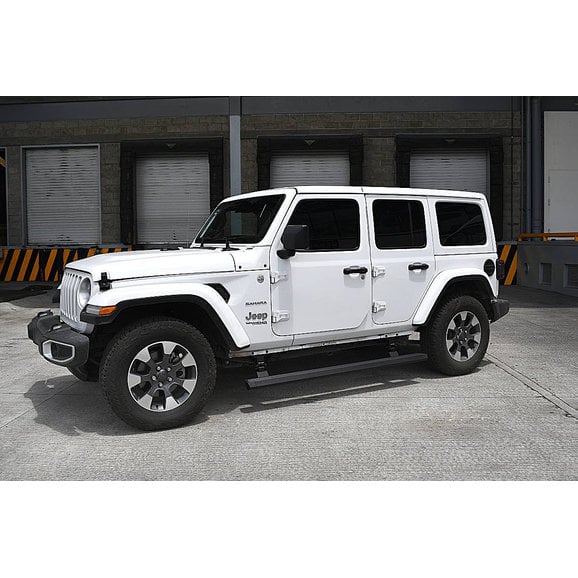 Load image into Gallery viewer, Go Rhino E-BOARD E1 Electric Running Board Kit for 18-23 Jeep Wrangler JL Unlimited 4-Door
