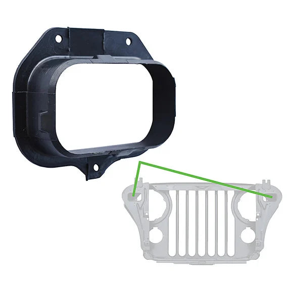 Load image into Gallery viewer, Key Parts 0479-701 Plastic Air Intake Adapter for 84-91 Jeep CJ7, Grand Wagoneer SJ, &amp; Wrangler YJ
