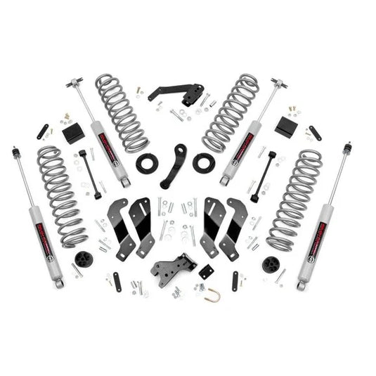 Rough Country 3.5in Suspension Lift Kit with Control Arm Drop for 07-18 Jeep Wrangler JK