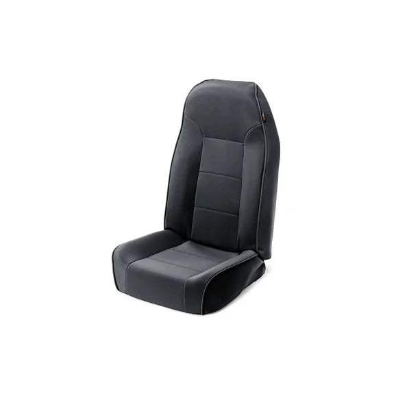 Rugged Ridge Premium High-Back Bucket Seat in Blue Denim for 76-02 Jeep CJ, Wrangler YJ & TJ