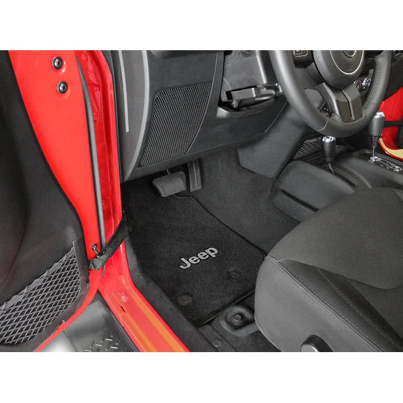 Load image into Gallery viewer, Lloyd Mats All Weather Jeep Logo Carpeted Floor Mats for 18-24 Jeep Wrangler JL 2-Door
