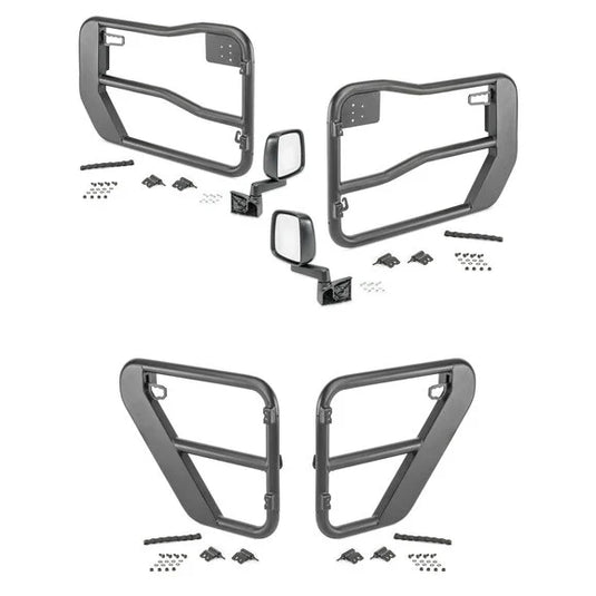 Rugged Ridge Fortis Tube Doors for 18-24 Jeep Wrangler JL & Gladiator JT