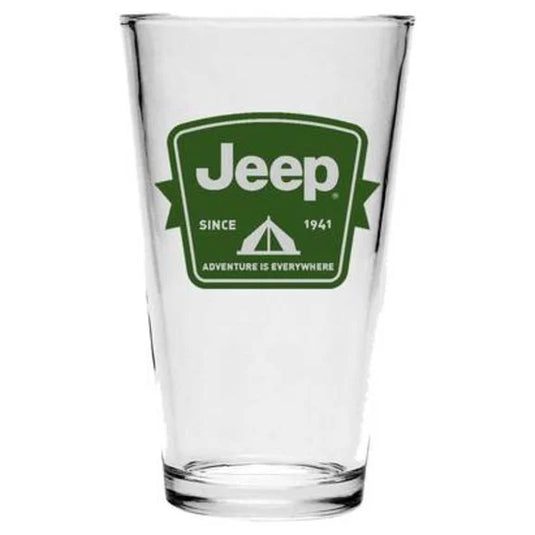 Jeep Merchandise Jeep Tent Badge Pint Glass