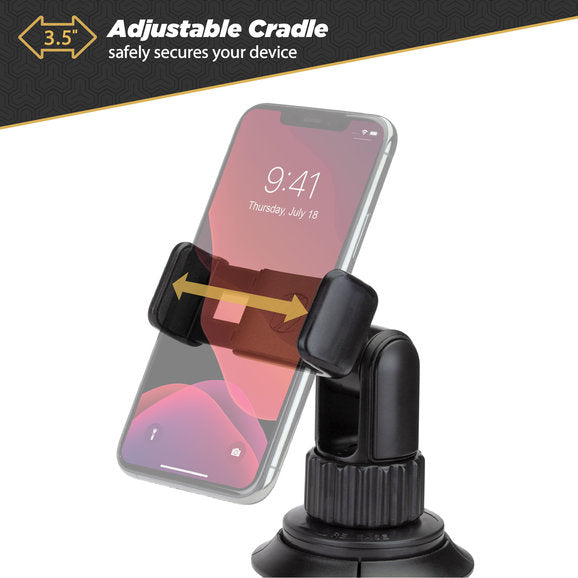 Load image into Gallery viewer, Scosche UHCUPM-SP1 QuickGrip Cup Holder Phone/GPS Mount with Adjustable Arms
