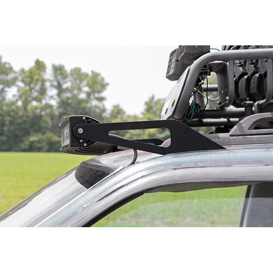 Rough Country 70567 50in Curved LED Light Bar Windshield Mounts for 93-98 Jeep Grand Cherokee ZJ