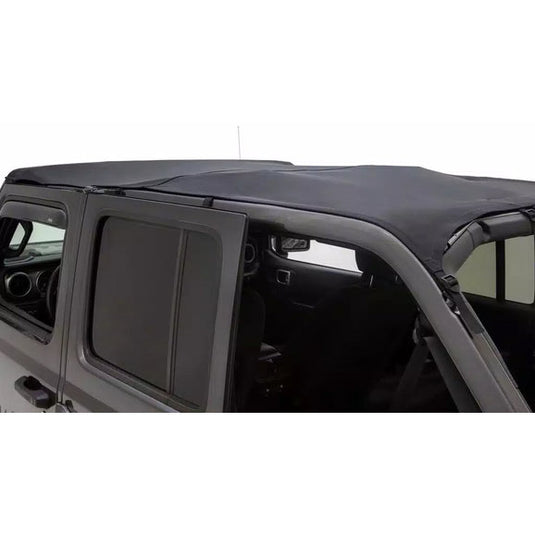 Rugged Ridge 13594.36 Savannah Brief Top in Black Diamond Sailcloth for 20-23 Jeep Gladiator JT