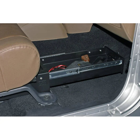 Tuffy Security Products Passenger Side Conceal Carry Underseat Security Drawer for 07-18 Jeep Wrangler Unlimited JK and 07-10 Wrangler 2 door JK