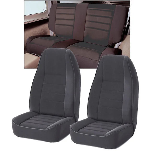 Load image into Gallery viewer, Rugged Ridge Neoprene Custom-Fit Seat Covers Combo for 76-90 Jeep CJ5, CJ7, CJ8 Scrambler &amp; Wrangler YJ
