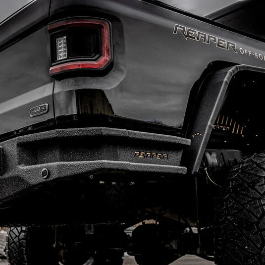 Reaper Off-Road JSR02 Bed Side Steps for 20-24 Jeep Gladiator JT with Immortal R1 Rear Bumper