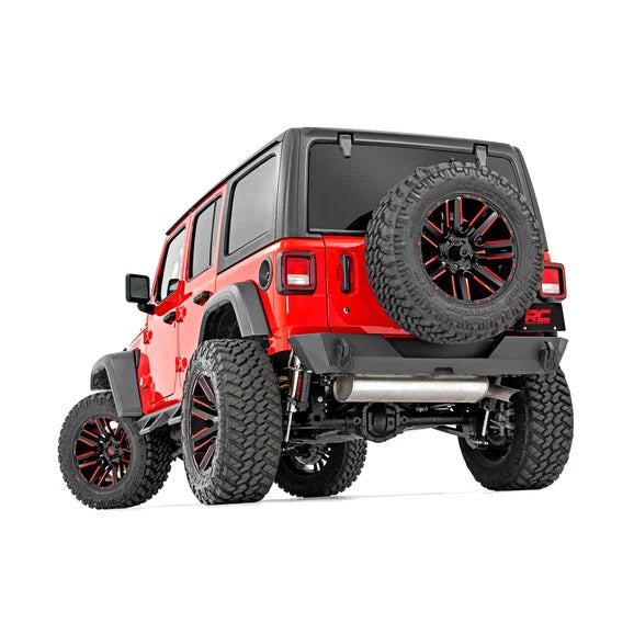 Load image into Gallery viewer, Rough Country 10598 Rear Trail Bumper with Tire Carrier for 18-24 Jeep Wrangler JL
