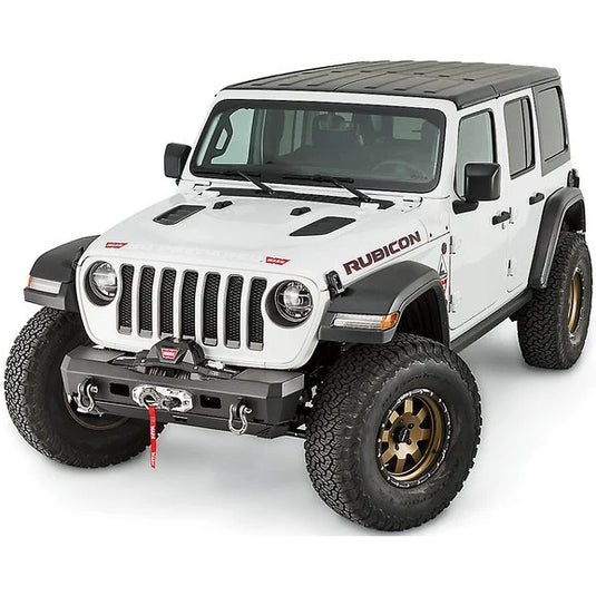 WARN 101325 Elite Series Stubby Front Bumper for 18-23 Jeep Wrangler JL & Gladiator JT