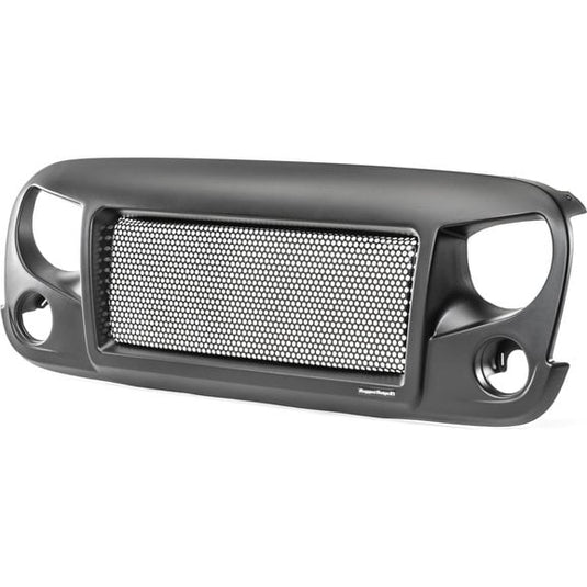 Rugged Ridge Spartan Grille System with Quadratec Stealth LED Headlights for 07-18 Jeep Wrangler JK