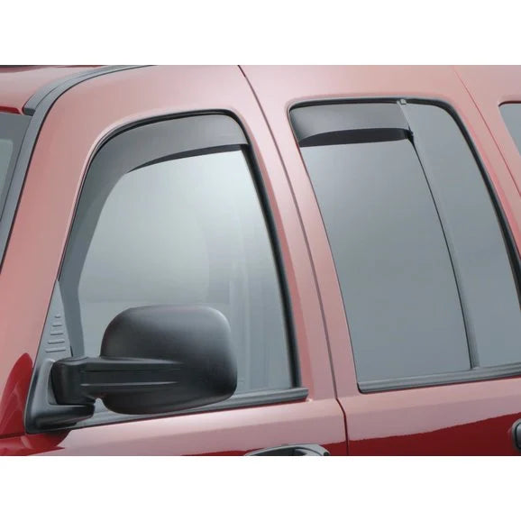 WeatherTech 72281 Front & Rear Side Window Deflector Set in Light Smoke for 02-07 Jeep Liberty KJ