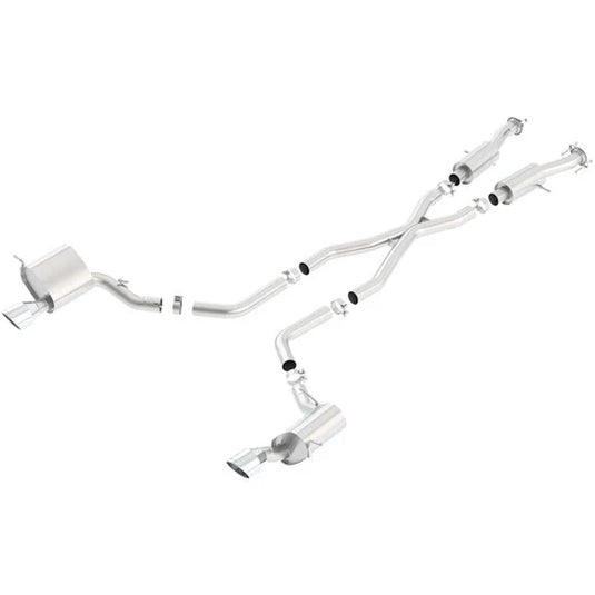 Borla 140632 S-Type Cat-Back Exhaust for 15-17 Jeep Grand Cherokee WK2 SRT with 6.4L