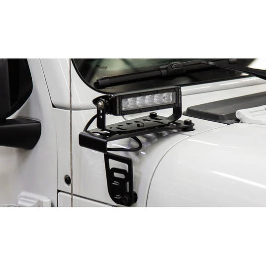 Diode Dynamics DD6089 Cowl Mounted Light Bracket Pair for 18-24 Jeep Wrangler JL & Gladiator JT