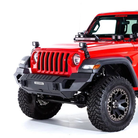 Go Rhino 230121T Trailline Winch Ready Front Full Width Bumper for 07-20 Jeep Wrangler JL, JK & Gladiator JT