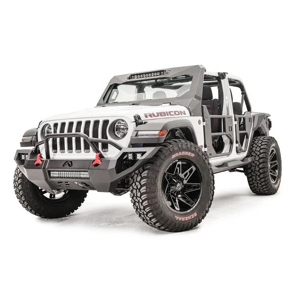 Load image into Gallery viewer, Fab Fours JL18-D46521-1 Vengeance Pre-Runner Front Bumper for 18-21 Jeep Wrangler JL &amp; Gladiator JT
