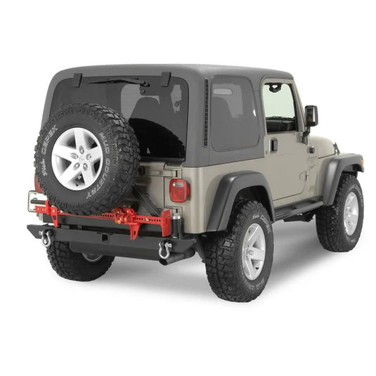 Rock Hard 4X4 RH2001-C Rear Bumper/Tire-Carrier for 76-06 Jeep CJ, Wrangler YJ, TJ & Unlimited