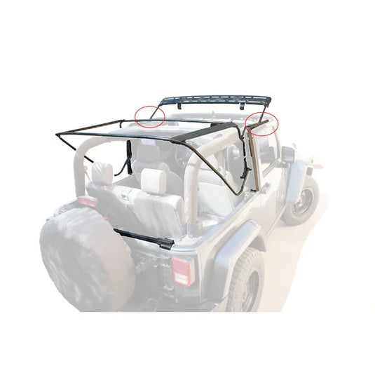 MasterTop 15601335 Complete Soft Top Kit for 07-18 Jeep Wrangler JK