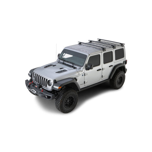 Rhino-Rack Vortex 3-Bar Backbone Roof Rack for 18-20 Jeep Wrangler JL Unlimited with Hardtop