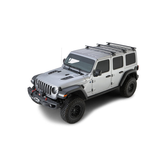 Rhino-Rack Vortex 3-Bar Backbone Roof Rack for 18-24 Jeep Wrangler JL Unlimited with Hardtop