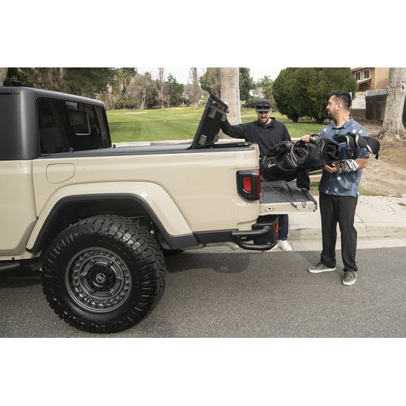 Load image into Gallery viewer, TACTIK 2433109 Low Profile Hard Tri-Fold Tonneau Cover for 20-24 Jeep Gladiator JT
