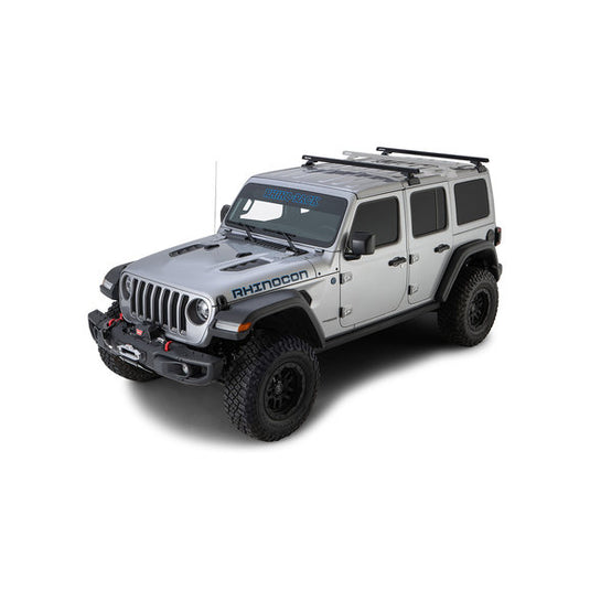 Rhino-Rack HD 59" 2-Bar Backbone Roof Rack for 18-24 Jeep Wrangler JL Unlimited with Hardtop