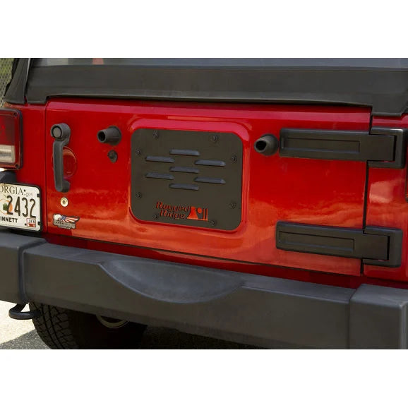 Rugged Ridge 11586.10 Tire Carrier Delete Plate for 07-18 Jeep Wrangler JK