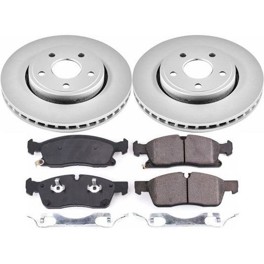 Power Stop CRK7412 Front Z17 Evolution Geomet Coated Brake Kit For 17-18 Jeep Grand Cherokee WK