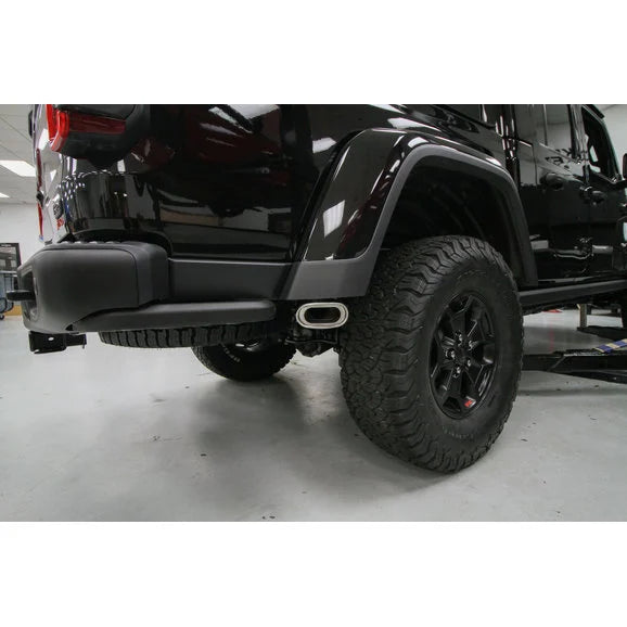 Load image into Gallery viewer, Hooker Headers BH5416 BlackHeart Dual Exit Axle-Back Exhaust Kit w/o Muffler for 20-24 Jeep Gladiator JT 3.6L
