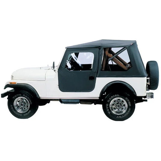 Bestop 51408-01 Tigertop Soft Top in Black Vinyl for 76-86 Jeep CJ-7