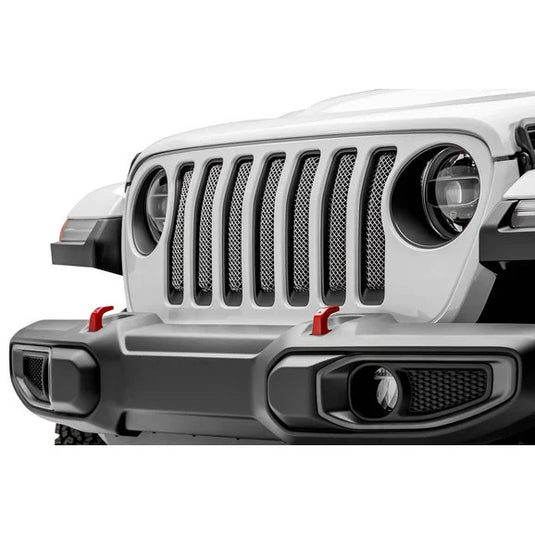 T-Rex 44493 Sport Polished Stainless Steel Mesh Grille for 18-20 Jeep Wrangler JL