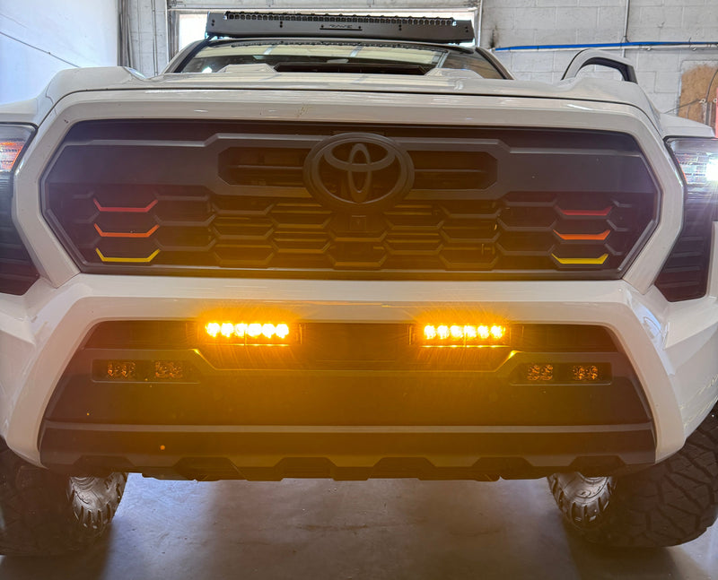 Load image into Gallery viewer, 4th Gen Tacoma Behind the Grill Dual 6&quot; Bar Kit - Clear Lens
