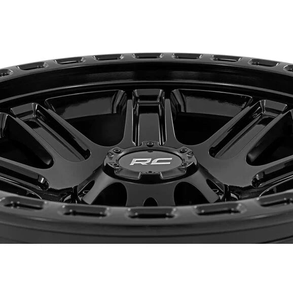 Load image into Gallery viewer, Rough Country 84 Series Wheel- Gloss Black for 87-06 Jeep Wrangler YJ &amp; TJ
