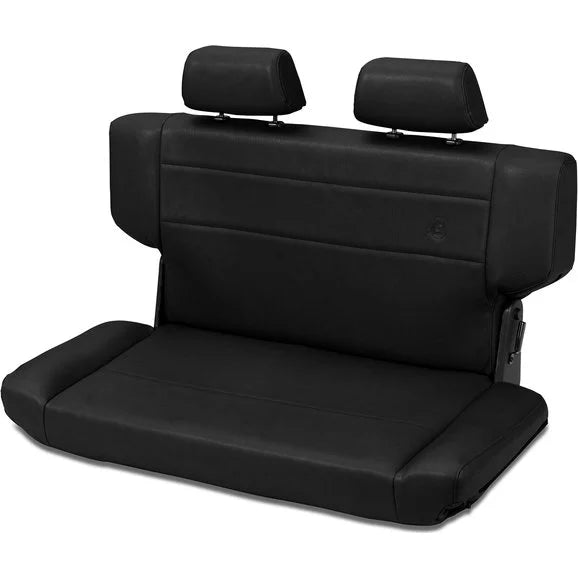 Bestop TrailMax II Fold & Tumble Rear Bench Seat in Vinyl for 97-06 Jeep Wrangler TJ