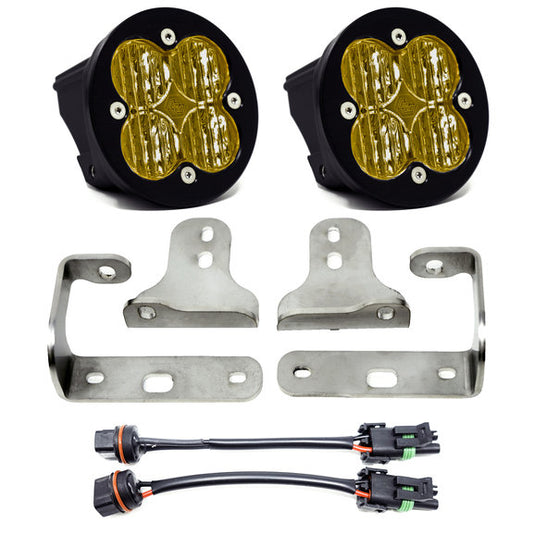 Baja Designs Squadron-R SAE Sport LED Fog Pocket Light Kit for 18-24 Jeep Wrangler JL & Gladiator JT Sport