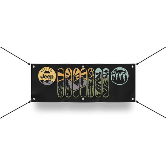 Jeep Merchandise Jeep Grille Logo Banners