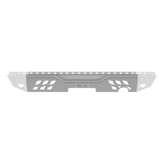 Aries 2081021 Rear Modular Bumper Center Section in Silver Aluminum for 07-18 Jeep Wrangler JK