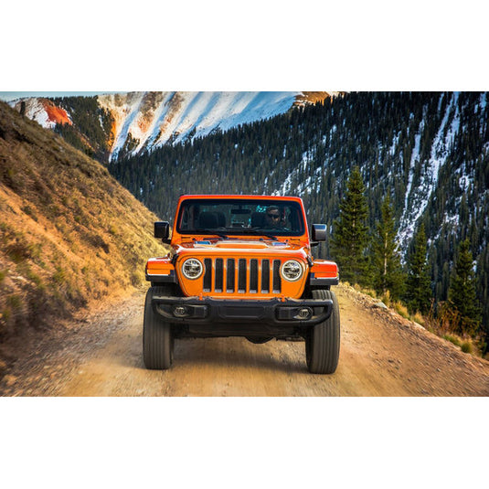 Quake LED QTE992 9.5in x 4.25in Retro-Fit Slim Chop DRL w/ Sequential Switchback Turn Signal & Side Marker Light for 18-22 Jeep Wrangler JL & Gladiator JT Rubicon or Sahara Fenders