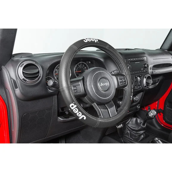 Load image into Gallery viewer, Plasticolor Elite Series Jeep Logo Steering Wheel Cover
