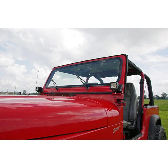 Load image into Gallery viewer, Rough Country 70510 Lower Windshield Light Mounts for 87-95 Jeep Wrangler YJ
