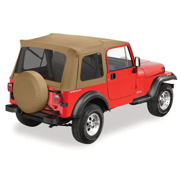 Load image into Gallery viewer, Bestop Supertop Soft Top Replacement Fabric for 76-95 Jeep Wrangler YJ &amp; CJ with Supertop
