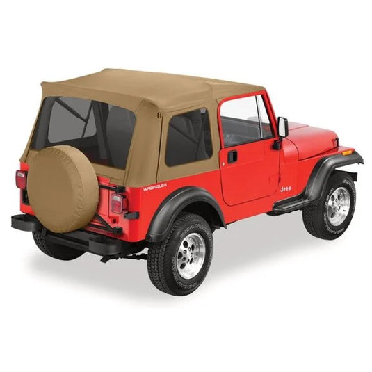 Bestop Supertop Soft Top Replacement Fabric for 76-95 Jeep Wrangler YJ & CJ with Supertop