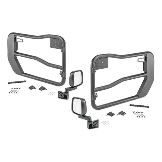 Rugged Ridge Fortis Tube Doors for 18-24 Jeep Wrangler JL & Gladiator JT