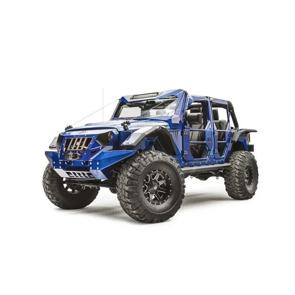 Load image into Gallery viewer, Fab Fours JK1006-B Front Full Width Fender Flares for 07-24 Jeep Wrangler JL &amp; JK with
