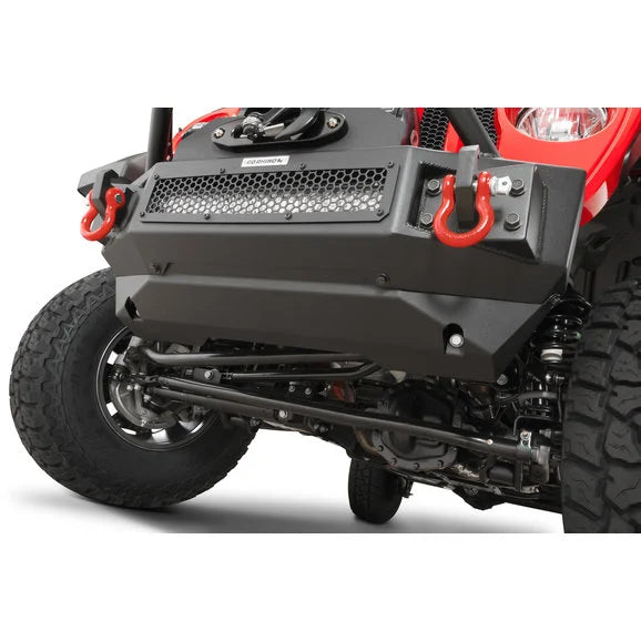 Load image into Gallery viewer, Go Rhino 332100T Rockline Front Bumper Skid Plate for 18-22 Jeep Wrangler JL Unlimited and Gladiator JT with Go Rhino Rockline Front Bumper
