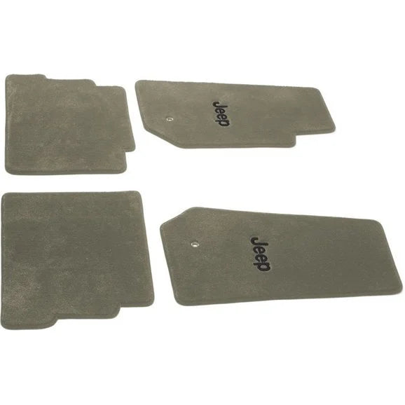 Lloyd Mats J0372197 4-Piece Floor Mats in Khaki with Black Logo for 05-08 Jeep Grand Cherokee WK