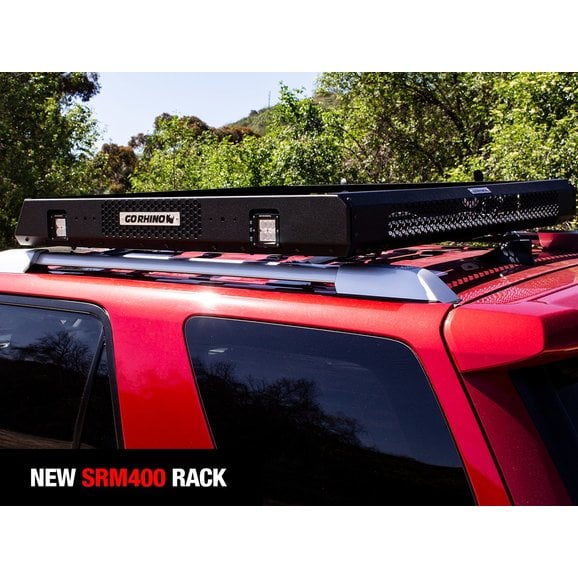 Load image into Gallery viewer, Go Rhino SRM400 Series Roof Rack for 18-21 Jeep Wrangler JK, JL, and Gladiator JT
