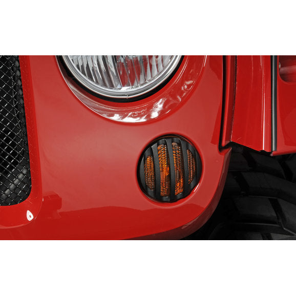 Load image into Gallery viewer, RealWheels Front Side Signal Light Guards for 07-18 Jeep Wrangler JK
